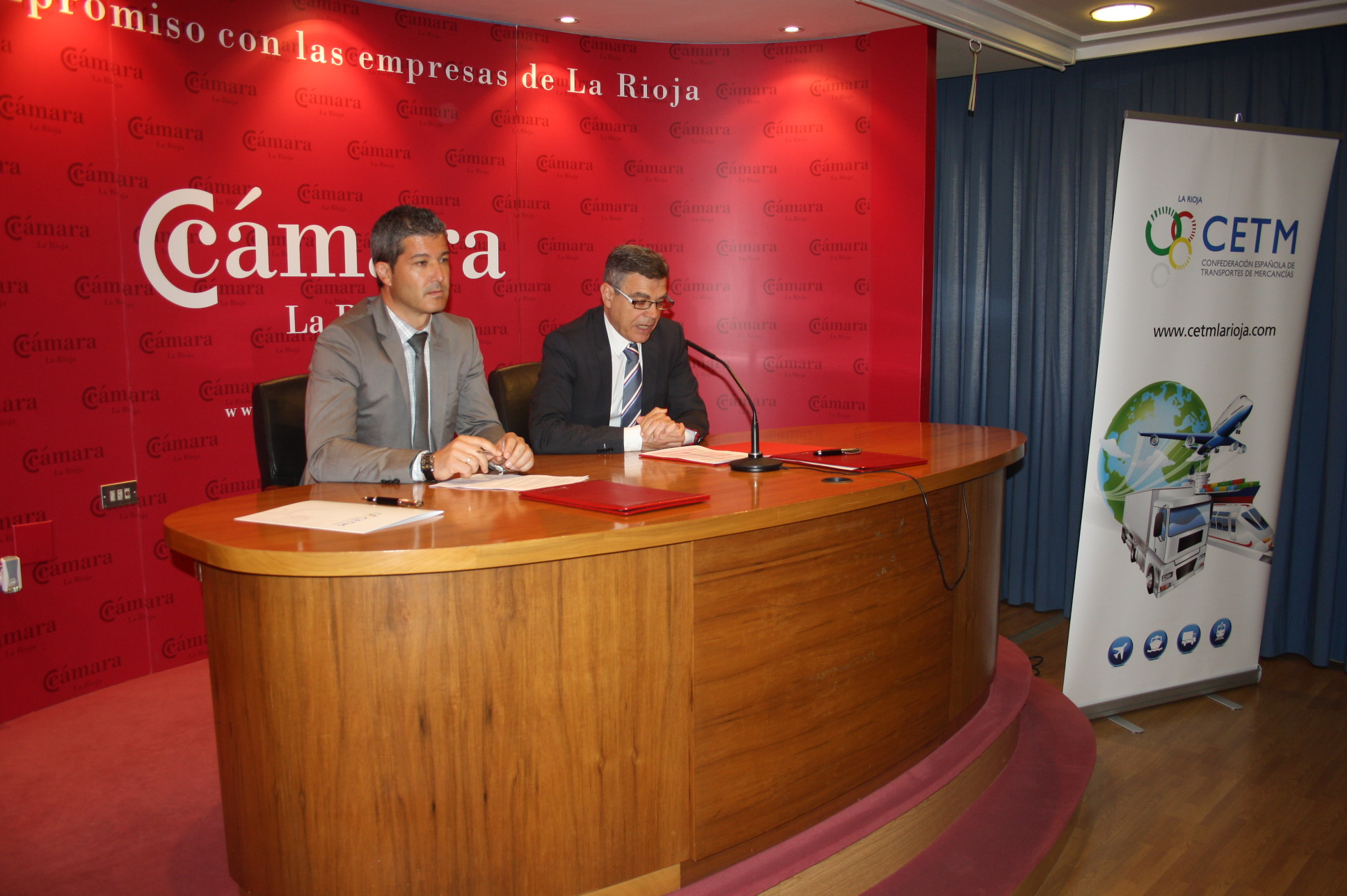 Cámara y CETM anuncian la creación de un Cluster de empresas de Transporte y Logística en La Rioja