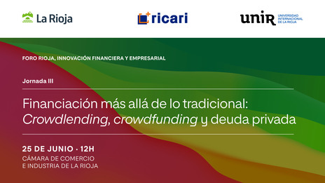 Jornada Financiación más allá de lo tradicional: Crowdlending, Crowdfunding y deuda privada, que se celebrará el próximo 25 de junio